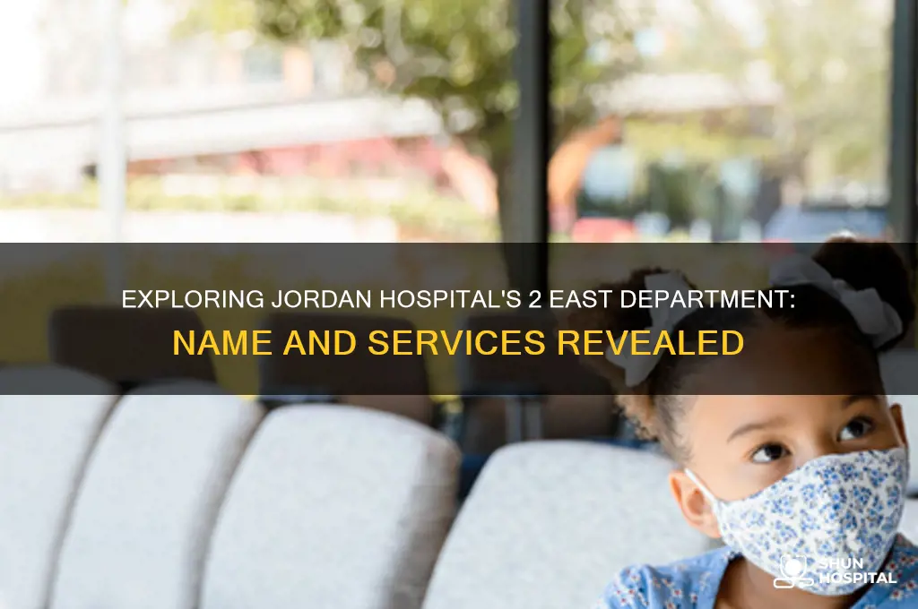 what is the jordan hospital 2 east department called