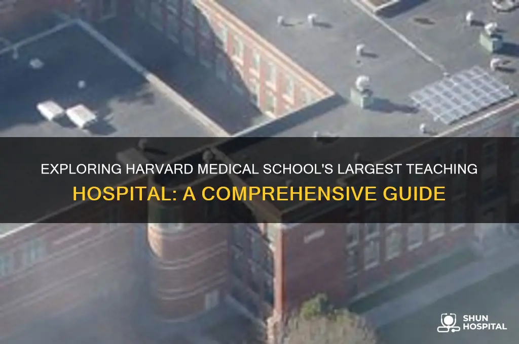 what is the largest teaching hospital of harvard medical school