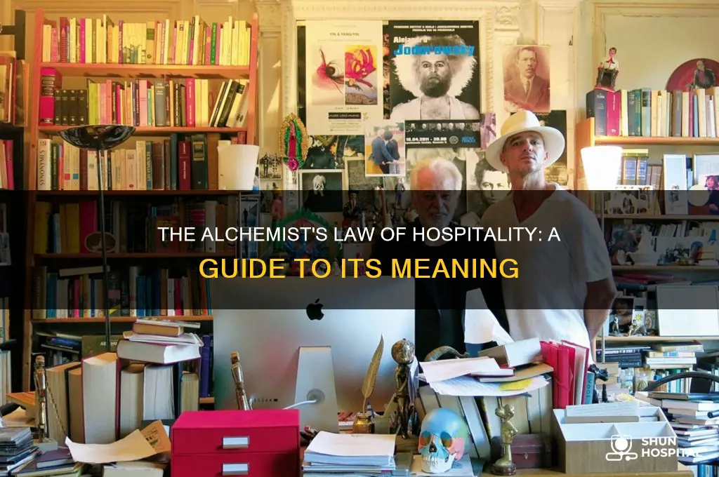 what is the law of hospitality in the alchemist