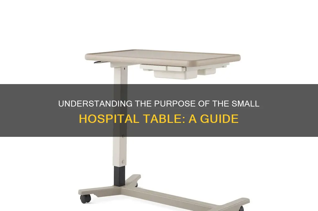 what is the little table in a hospital called