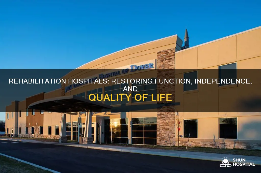 what is the main focus of a rehabilitation hospital