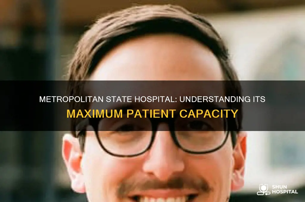 what is the maximum capacity for metropolitan state hospital