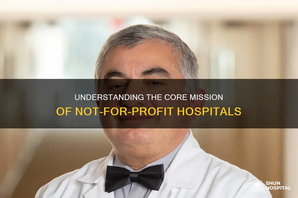 what is the mission of a not for profit hospital
