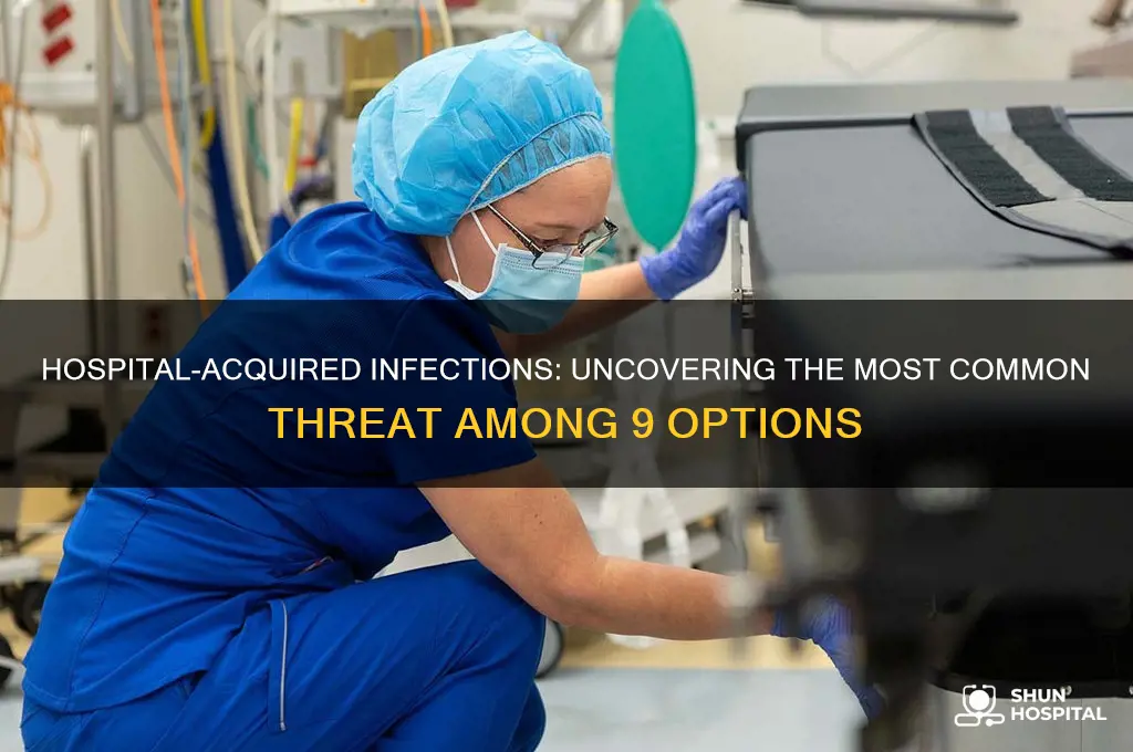 what is the most common hospital-acquired infection question 9 options