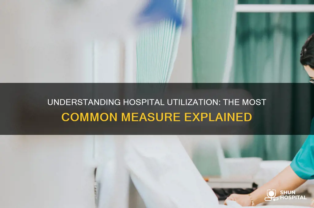 what is the most common measure of hospital utilization