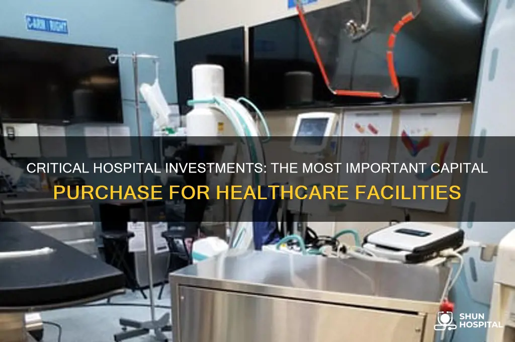 what is the most important capital purchase for hospitals