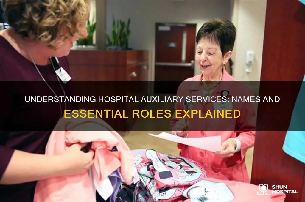 what is the name of auxilliary services in hospitals