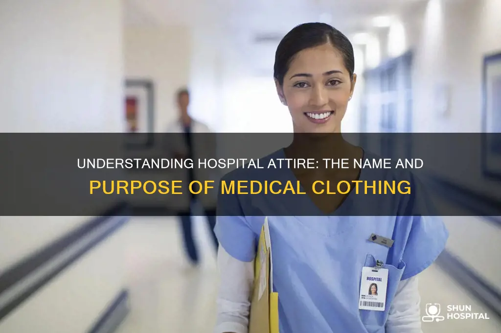 what is the name of the clothing worn in hospitals