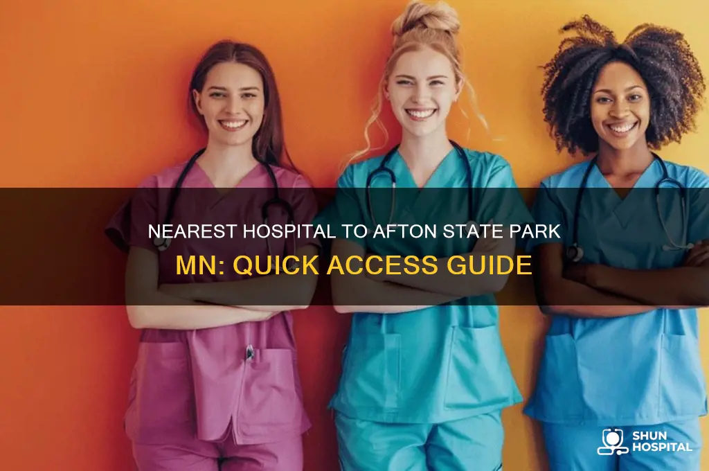 what is the nearest hospital to afton state park mn
