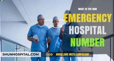 Non-Emergency Hospital Number: Quick Access to Healthcare