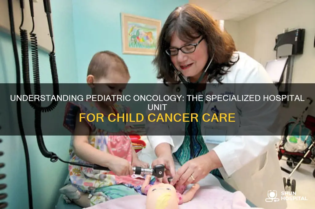 what is the pediatric cancer part of the hospital called