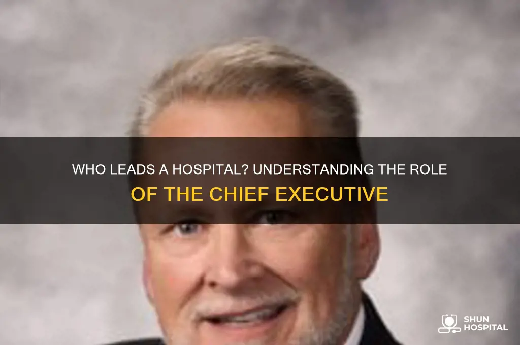 what is the person in charge of a hospital called