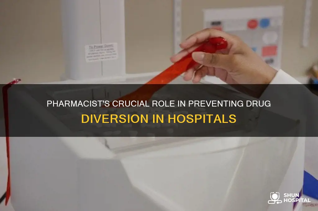 what is the pharmacist role in drug diversion in hospitals