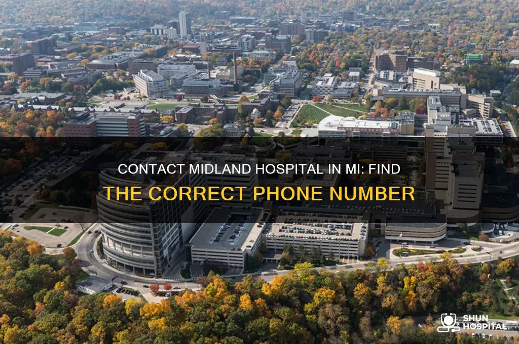 what is the phone number for midland hospital in mi