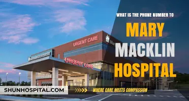 Contact Mary Macklin Hospital: Find the Correct Phone Number Here