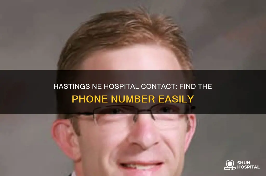 what is the phonejnumber of the hospital in hastings ne