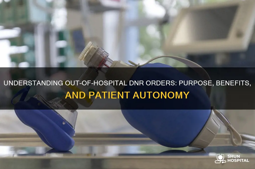 what is the purpose of out of hospital dnr