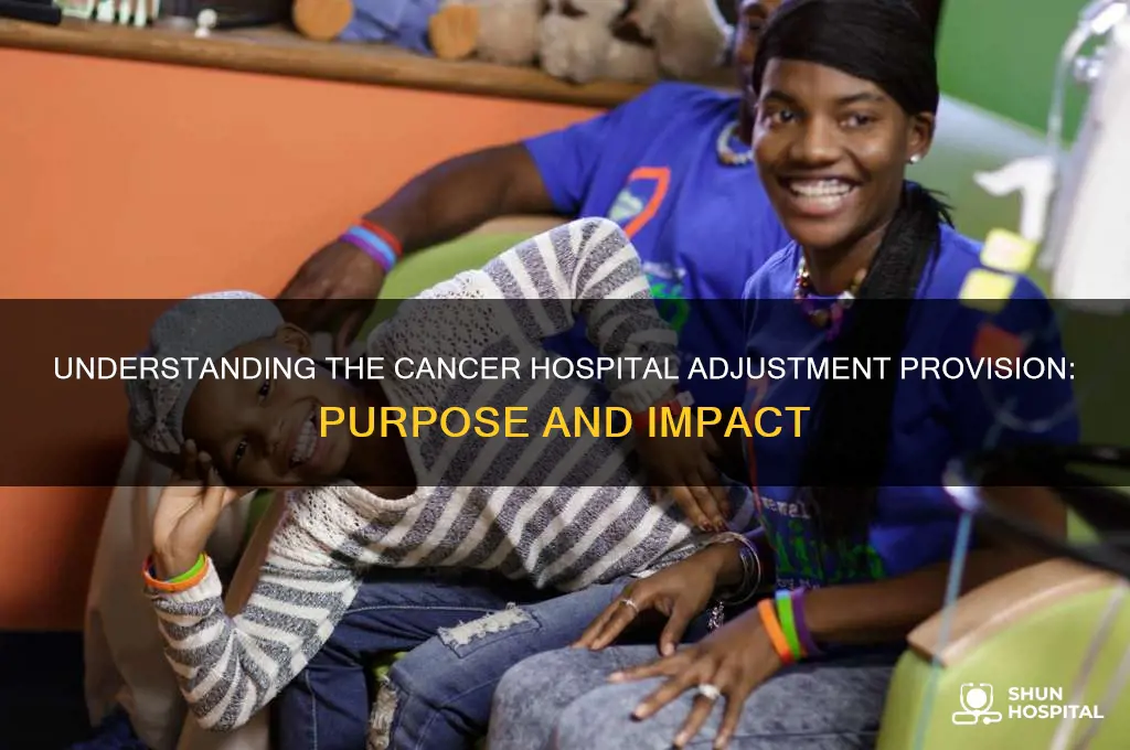 what is the purpose of the cancer hospital adjustment provision