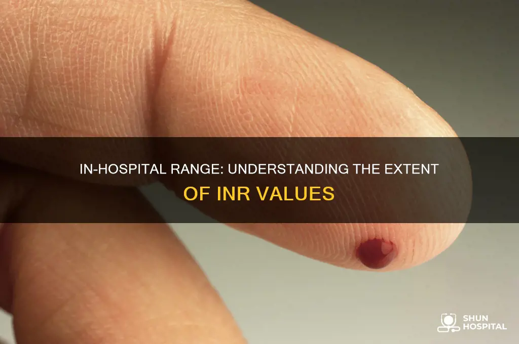 what is the range ofinr in hospitals