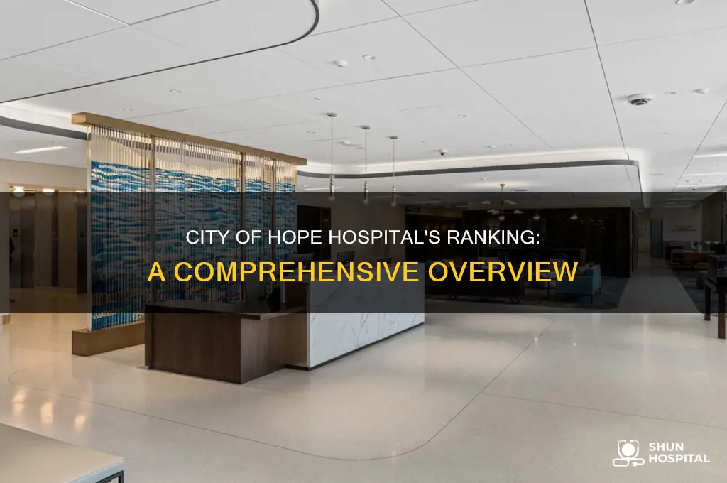 what is the rank of city of hope hospital