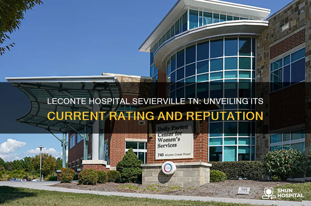 what is the rating of leconte hospital sevierville tn