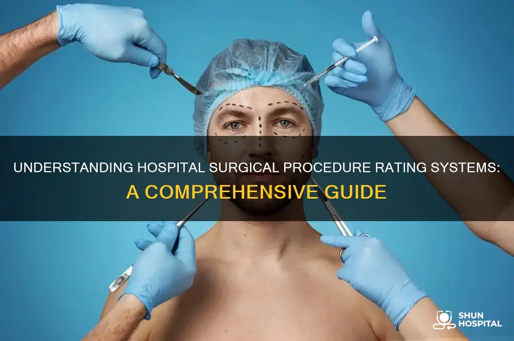 what is the rating system for surgical procedures by hospitals