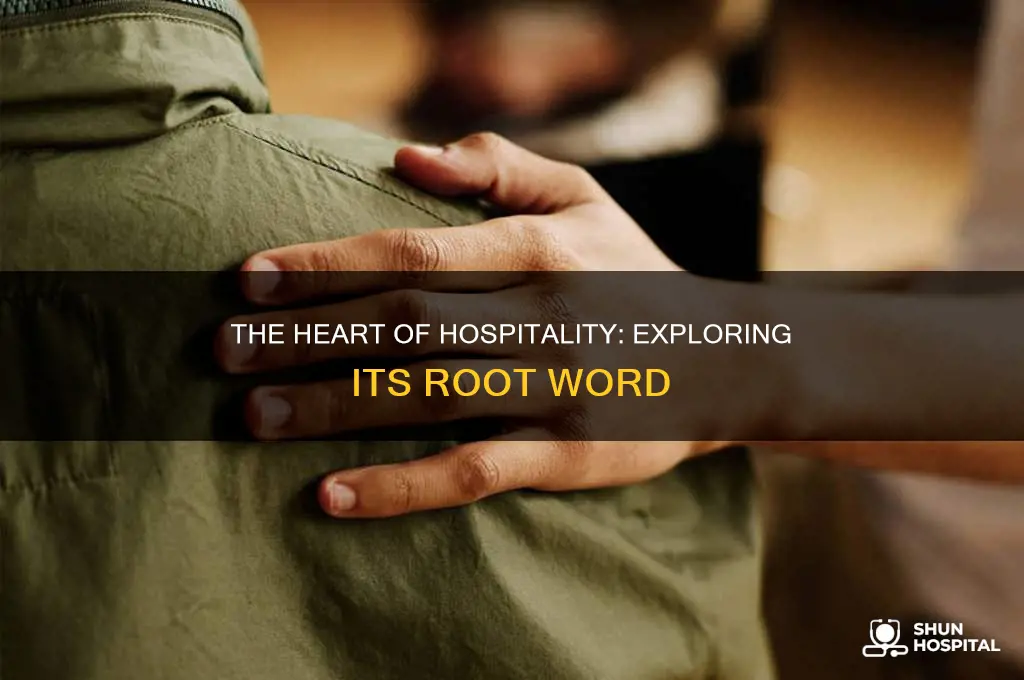 what is the root word of hospitality