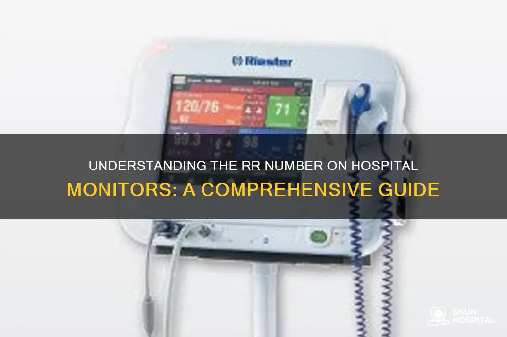 what is the rr number on a hospital monitor