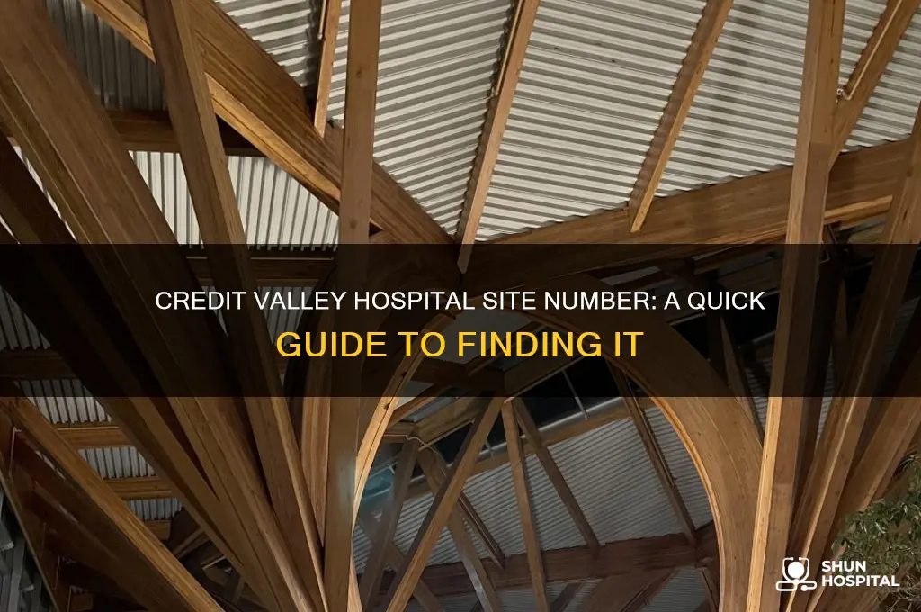 what is the site number for credit valley hospital