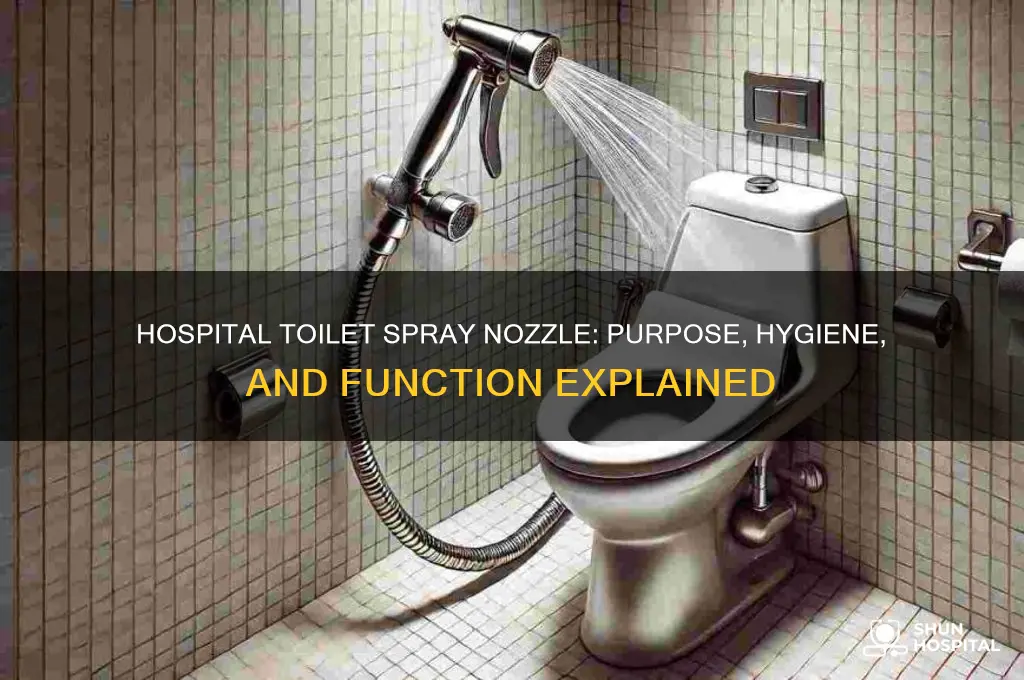 what is the spray nozzle on hospital toilets for