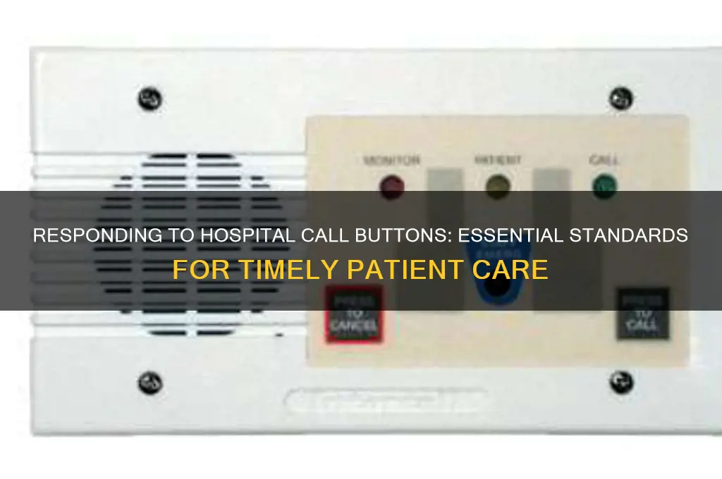 what is the standard to answer hospital call button