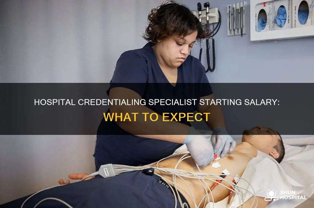 what is the starting wage for a hospital credentialing