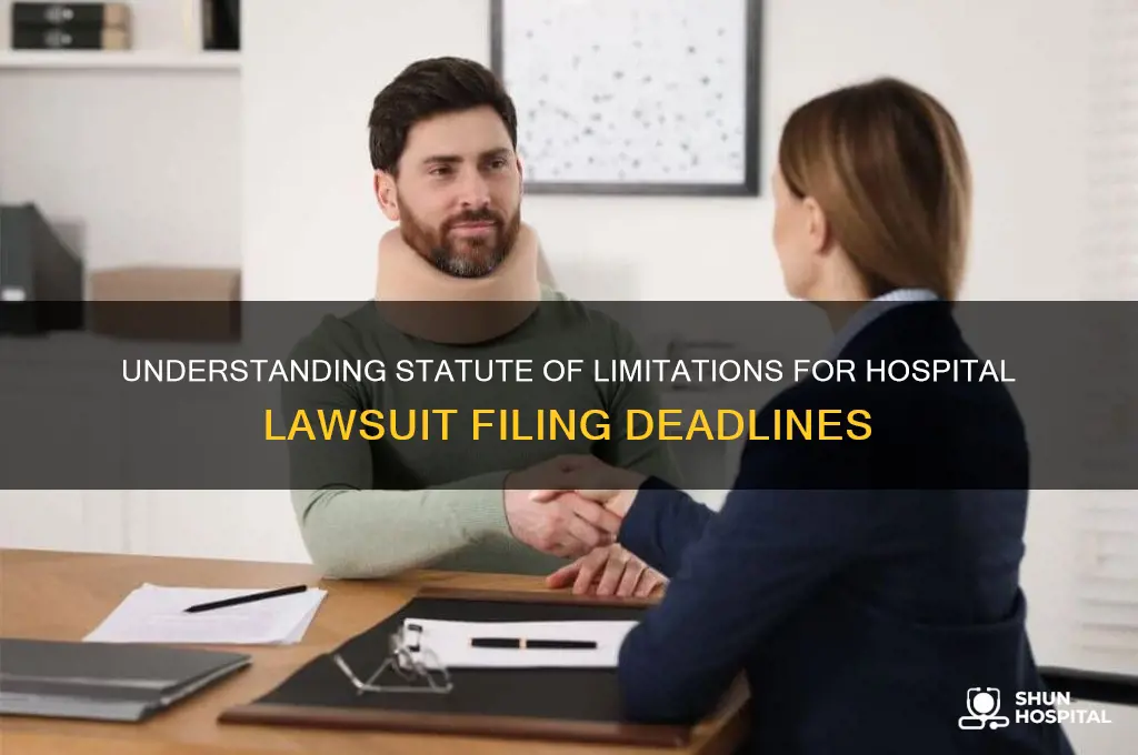 what is the statute of limitations on lawsuits against hospitals