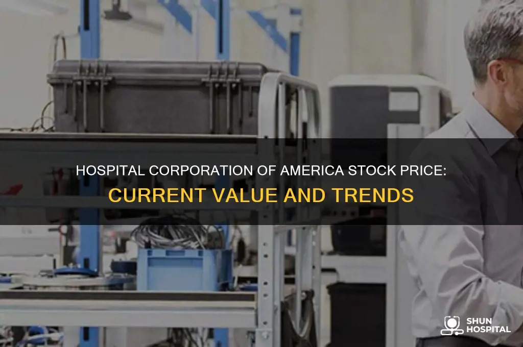 what is the stock price of hospital corporation of america