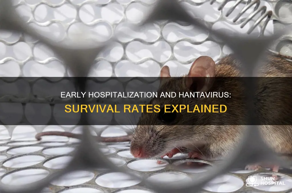 what is the survival rate for hantavirus with early hospitalization