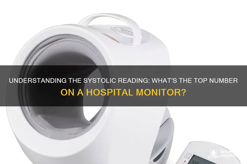 what is the top number on a hospital monitor