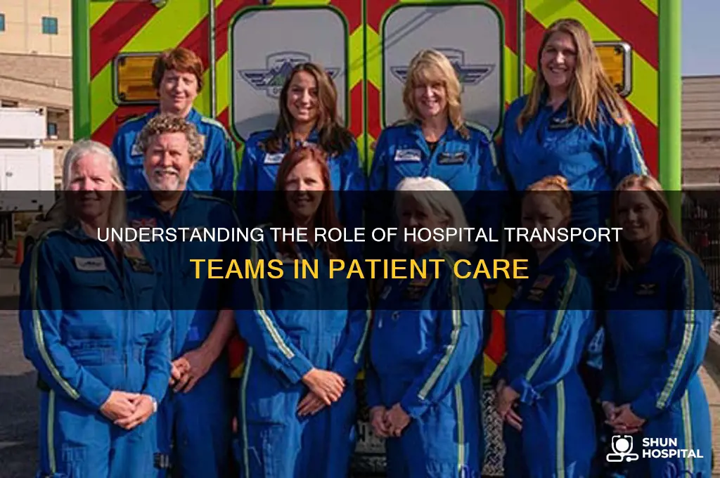 what is the transport group called in a hospital