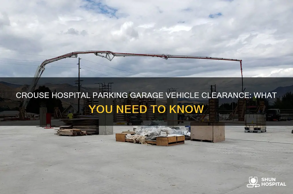 what is the vehicle clearance at crouse hospital parking garage