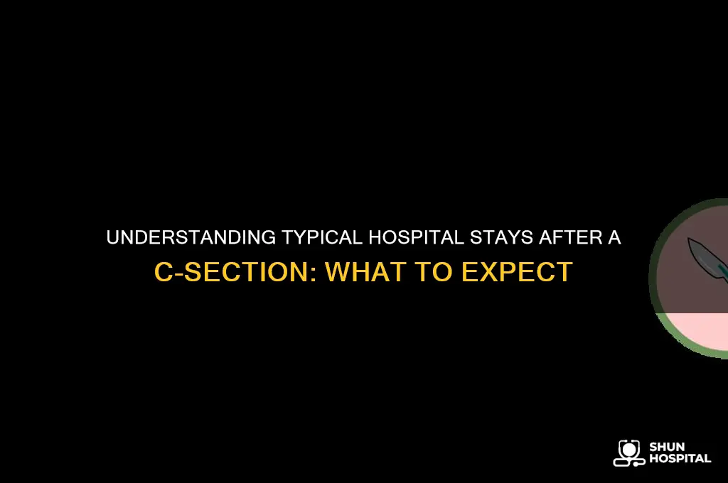 what is typical hospital duration after a c section