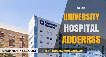 Exploring the Lifeline: University Hospital's Address and Beyond