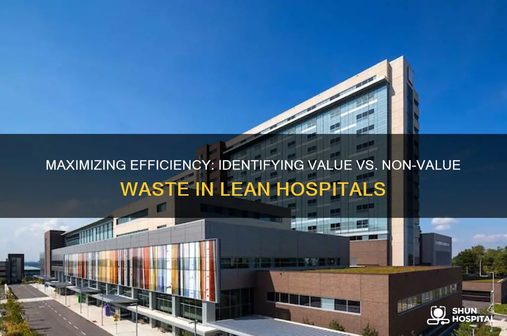 what is value and non value waste lean hospitals