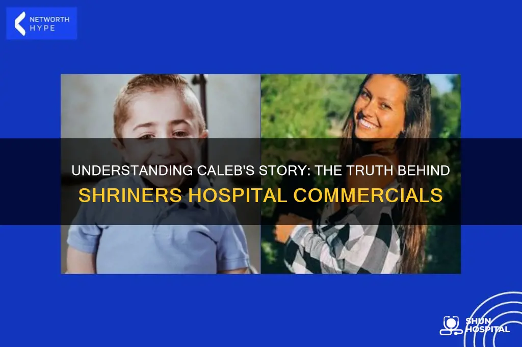 what is wrong with caleb in shriners hospital commercials