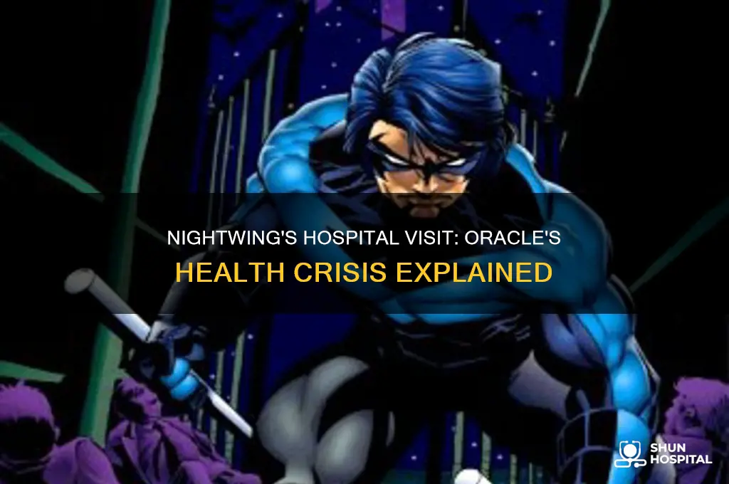 what issue did nightwing visit oracle in the hospital
