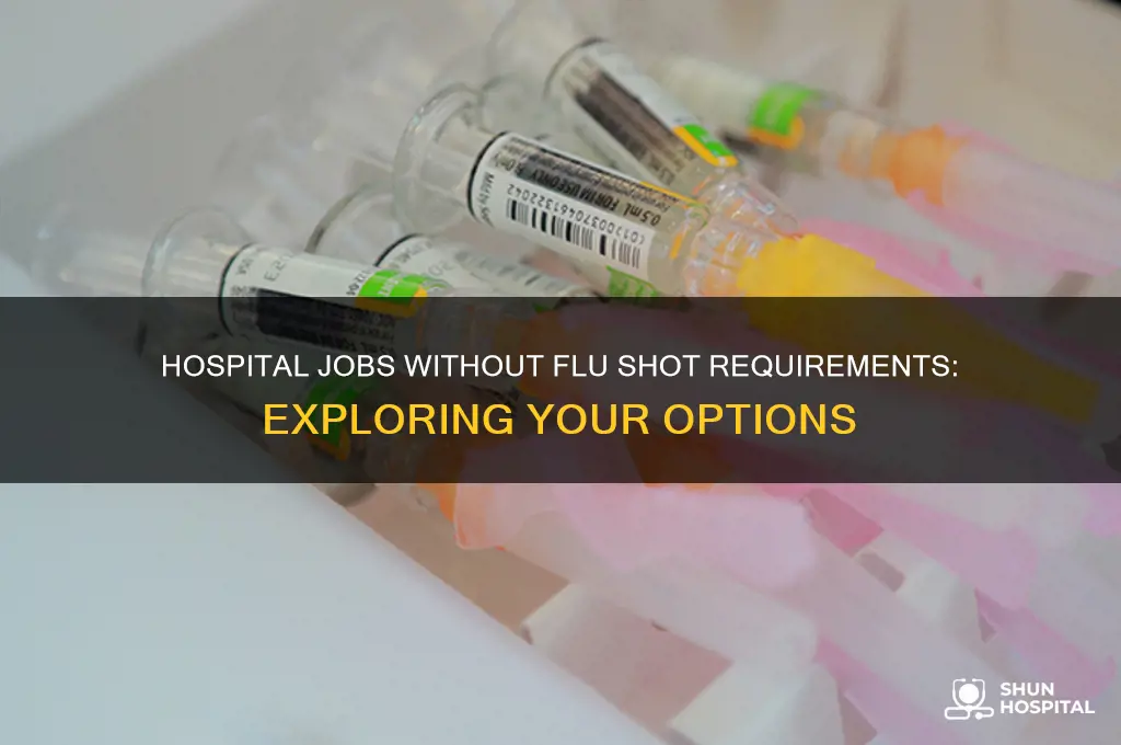 what job in a hospital doesnt need a flu shot