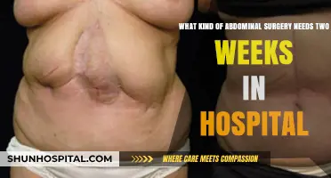 Extended Hospital Stays: Abdominal Surgeries Requiring Two Weeks Recovery