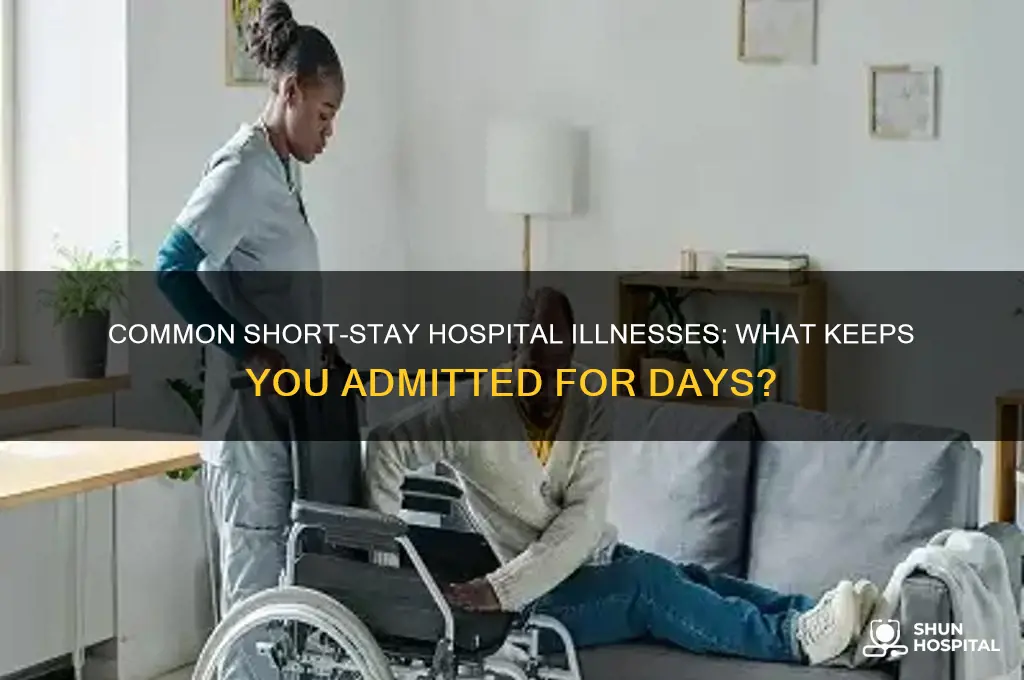 what kind of illnesses hospital you for a couple days