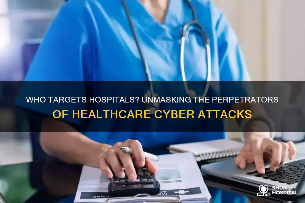 what kind of people do cyber attacks on hospital