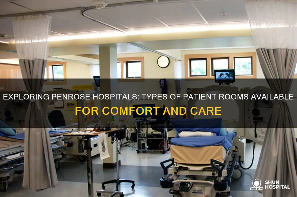 what kind of rooms do they have at penrose hospitals