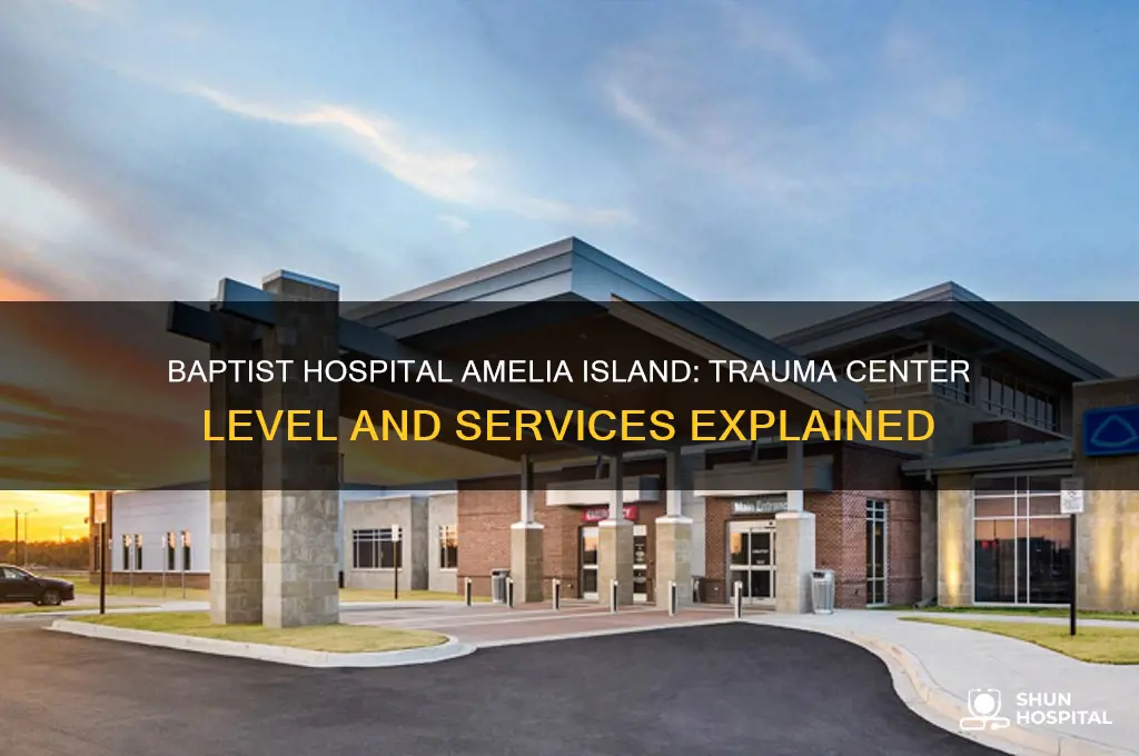 what kind of trauma center is baptist hospital amelia island