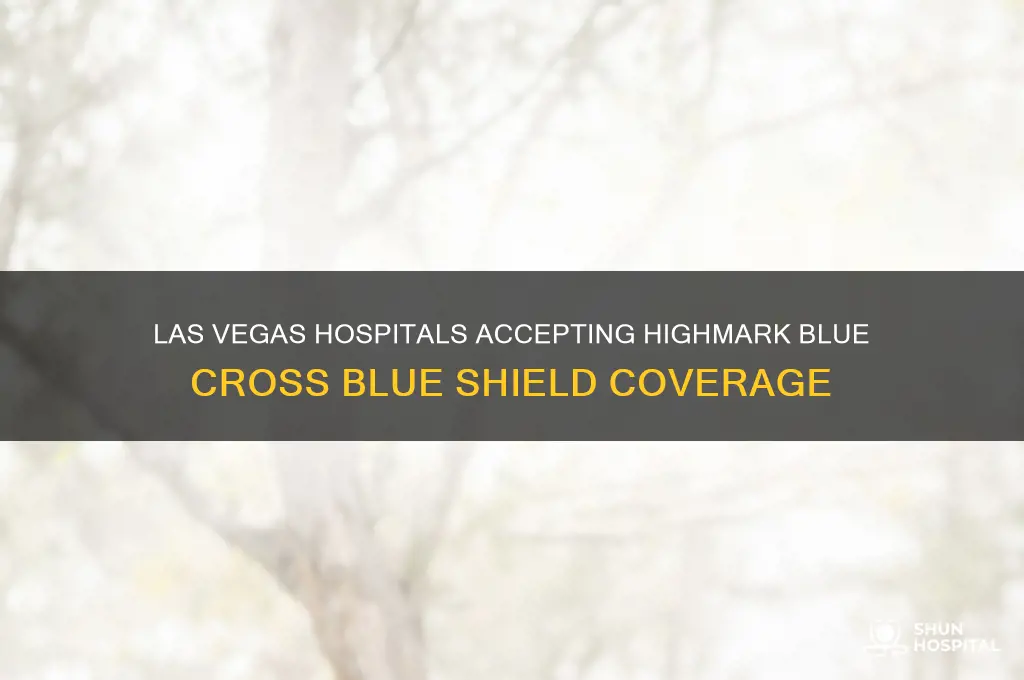 what las vegas hospitals accept highmark blue cross blue shield